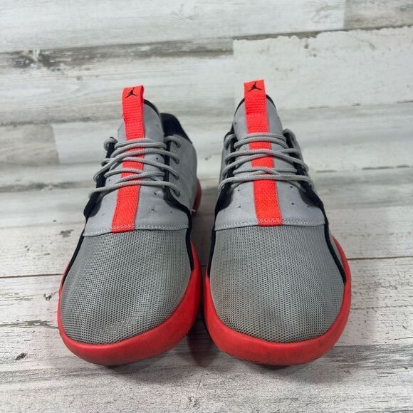 Jordan Eclipse Kids Lace Up Sneaker Athletic Shoes Gray Orange Size 7Y - Picture 4 of 8